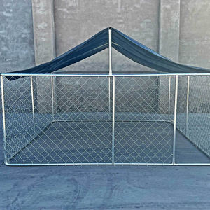 Sıcak satış köpek kulübesi açık sıcak daldırma galvanizli ucuz köpek kulübesi kaynaklı tel köpek kafesi - Product Image 4