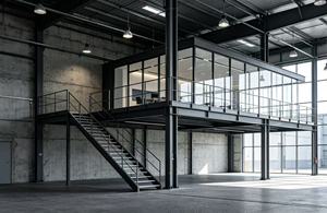 Heavy Duty Warehouse Mezzanine Floor Platform Custom Steel Structure for Storage Expansion - Product Image 2