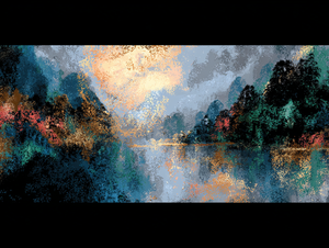 Cuadro <span class=keywords><strong>de</strong></span> pintura con estampado <span class=keywords><strong>de</strong></span> paisaje chino, pintura Digital <span class=keywords><strong>de</strong></span> cualquier tamaño, arte <span class=keywords><strong>de</strong></span> pared, <span class=keywords><strong>impresión</strong></span> en lienzo personalizada - Product Image 3