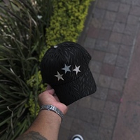 Casquettes de baseball personnalisables avec broderie 3D, étiquettes métalliques, strass, visière en suède de coton et doublure en satin Gamuza