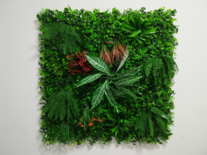 럭셔리 인공 회양목 녹색 벽 배경 웨딩 장식 과일 패널 잎 디자인 잔디 공간을위한 고급 인공 잎 - Product Image 6