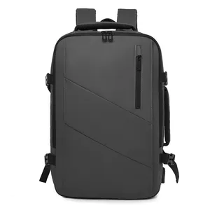 默德防盗定制Usb充电笔记本背包户外旅行徒步书包带笔记本夹层背包