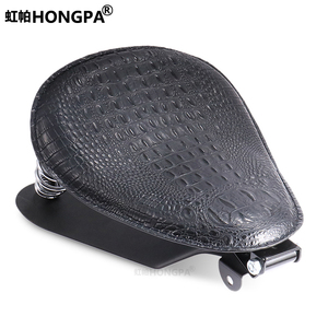 Asiento de motocicleta de cocodrilo, asiento vintage, cojín con Brackt de primavera para Harley <span class=keywords><strong>Cafe</strong></span> Racer - Product Image 2