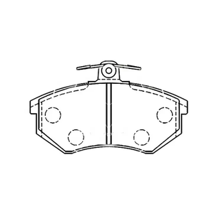 Plaquette de frein avant SDCX D227A-7177/GDB430 pour ZHONGHUA (BRILLANCE) SY ZUNCHI JAC BIN YUE HONGQI <span class=keywords><strong>CA</strong></span> SERIES MING SHI modèle de voiture - Product Image 2