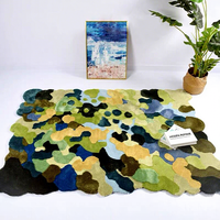 Tapis en mousse d'aire, design célèbre, caractère paysager, tapis d'intérieur, logo personnalisé découpé sur mesure