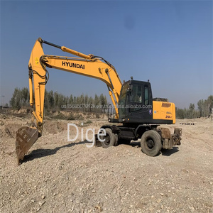 Excavatrice Hyundai 210w-9 d'occasion Modèle 2023 Robuste LIVRAISON GRATUITE Moteur fiable Grande puissance Moteur de pompe Composants de base certifiés - Product Image 3