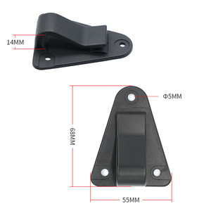 Hebilla triangular para bolsas de bicicleta B056, accesorio de gancho para bolsa portátil de 55x68mm - Product Image 3