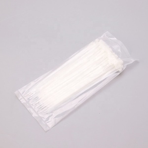 Attaches à glissière en nylon 18LBS à haute résistance à la traction 2.5mm largeur 200mm fixations de câble autobloquantes usage industriel noir blanc - Product Image 5