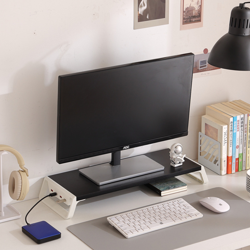 [Slanted Leg USB 2.0 Expansion] Black Front, White Leg