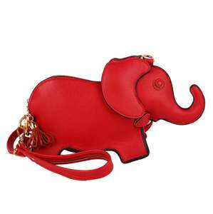 Tas Selempang Wanita Bentuk Gajah Lucu dan Kreatif, Mini, Kartun, Bahan Kulit PU, Chic - Product Image 1