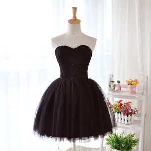 Abiti da Cocktail Senza Spalline con Pizzo e Perline, Vestiti Corti in Tulle a Linea A <span class=keywords><strong>per</strong></span> Feste, Balli <span class=keywords><strong>di</strong></span> Fine Anno, Mini Abiti <span class=keywords><strong>per</strong></span> Cerimonie <span class=keywords><strong>di</strong></span> <span class=keywords><strong>Laurea</strong></span> - Product Image 1