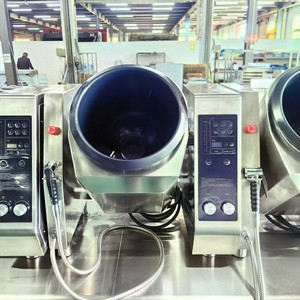 Wok de cuisson automatique en acier inoxydable Lestov pour usage commercial, avec fonction de minuterie à économie d'énergie - Product Image 2