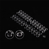 Vente en gros de bâtonnets d'ongles de forme ronde Midium couleur de secteur 5 pièces/sac