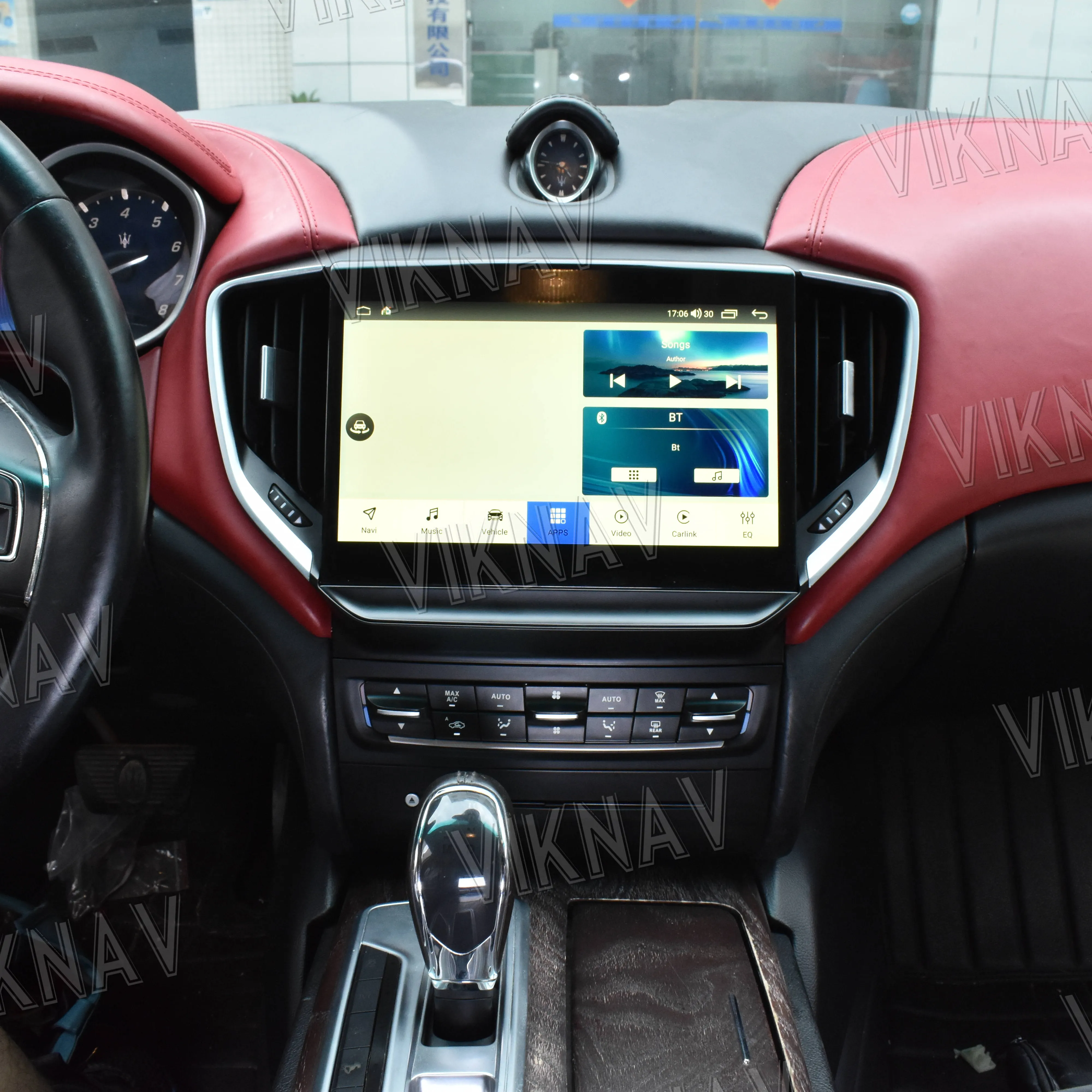 10.26 인치 자동차 라디오 마세라티 지브리 2014-IPS 화면 DVR WiFi carplay와 2017 안드로이드 GPS 네비게이션 멀티미디어 시스템