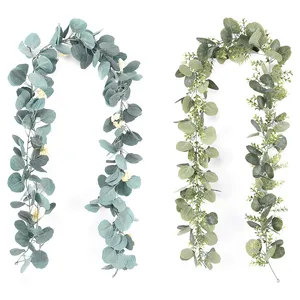 Hochzeits dekor 180cm Kunststoff hängen künstlichen Eukalyptus Blätter Girlande Ornamente
