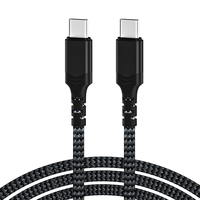 DongGuan Cables Fast Data USB C to USB C Type Cable Matériaux de qualité pour ordinateur et écouteurs avec gaine en nylon