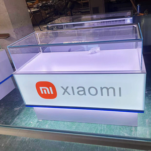 Tủ trưng bày điện thoại di động bằng kính, khung kim loại, có đèn LED, in logo, cung cấp bởi nhà máy, mẫu phổ biến, dùng cho cửa hàng điện thoại. - Product Image 2