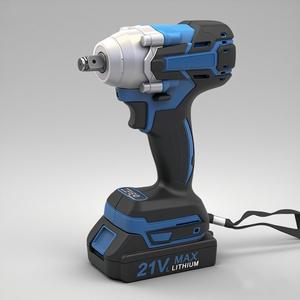 ประแจบล็อกไฟฟ้าไร้สาย 21V ข้ามพรมแดน ขนาด 1/2 นิ้ว แบตเตอรี่ลิเธียมไอออน แรงบิด 68-340 นิวตันเมตร เครื่องมือ DIY - Product Image 2