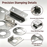 Services de fabrication sur mesure de tôles métalliques, pièces estampées en métal, supports en acier, pièces thermolaquées et zinguées, connecteurs pour cadres en bois