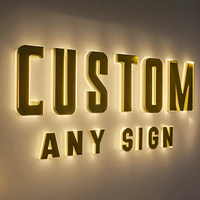 Letrero Carrey Personalizado con Luces LED, Letrero Comercial Retroiluminado 3D de Acero Inoxidable para Interiores de Tiendas de Lujo y Centros Comerciales
