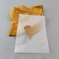 Pochette de présentation réutilisable pour vêtements de marque, sac d'emballage personnalisé avec logo, sac zippé élégant en EVA semi-mat dépoli