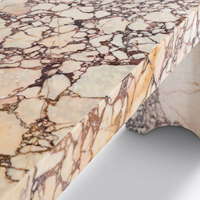 Table d'entrée moderne en marbre pour alto Calacatta Table d'appoint pour couloir de villa Décoration Table Console en marbre pour alto