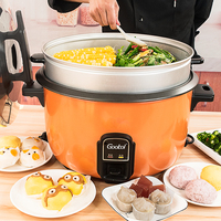 Cuisinière à riz commerciale en acier inoxydable de 15 litres, grande capacité, appareil de cuisson manuel avec cuve intérieure