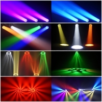 Projecteur LED Bee Eye 19x40W à tête mobile CTO Beam pour concerts, spectacles, clubs, fêtes, avec zoom RGBW 4-en-1 et anneau halo RGB