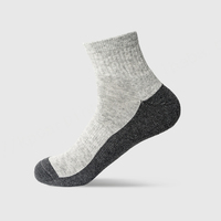 Vente à chaud de chaussettes de sport pour hommes en coton de haute qualité Logo personnalisé équipage tricoté respirant Absorption des chocs pour l'automne
