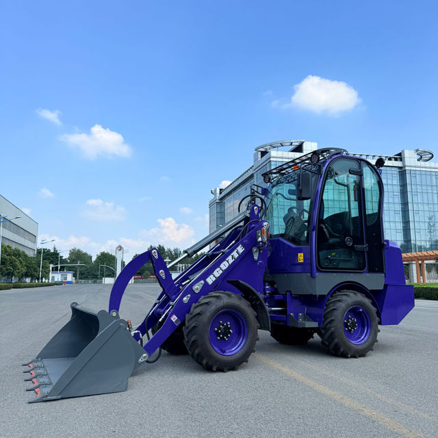 Premium 1 Ton Full Electric Wheel Loader Eco Energy Saving Silent Mini Front Loader for Commercial & Agricultural Works