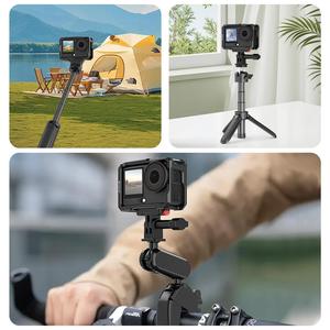 Cadre de <span class=keywords><strong>cage</strong></span> en aluminium de qualité aéronautique PULUZ avec griffe froide pour DJI Osmo Action6, cadre de prise de vue horizontale et verticale - Product Image 6