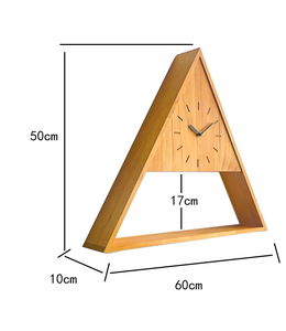 Orologio da Parete Multifunzionale Moderno in Legno, Silenzioso, con Display a Lancette <span class=keywords><strong>e</strong></span> Mensola per Decorazione Soggiorno - Product Image 6