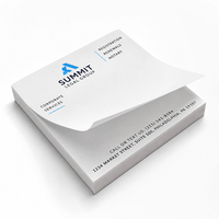 Carnet de notes promotionnel 3x3 pouces, bloc-notes imprimé, notes autocollantes, logo personnalisé