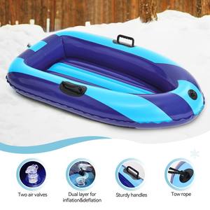 Toboggan gonflable pliable pour enfants en nylon 420D, résistant au froid, avec tube en PVC, pour sports d'hiver - Product Image 2