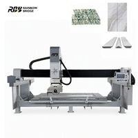 Máquina de Corte de Piedra Automática de 4 Ejes RBB HQ-3220B, Motor de 25kw, Sierra de Puente para Encimeras de Piedra, Cuarzo, Piedra Sinterizada y Granito, con Certificación CE