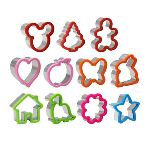 Dụng Cụ Cắt Bánh Quy Gingerbread Man Cây Thông Giáng Sinh Bằng Thép Không Gỉ Có Kẹp Silicon Khuôn Cắt Bánh Quy Hình Dạng Các Loại - Product Image 2