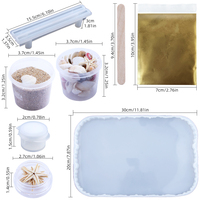 Timesrui bricolage Silicone grand plateau moule avec poignées sous-verres irréguliers plaques résine époxy coulée moule