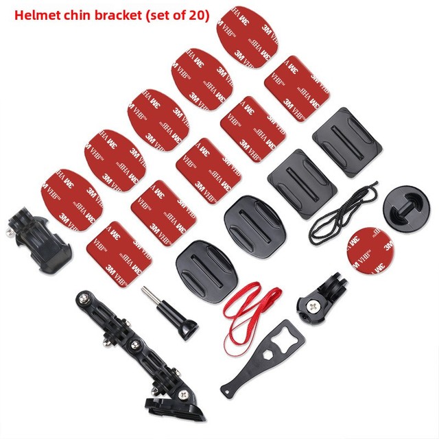 Hot Selling Helmet Fixed Extension Adjustable Arm Chin Bracket Mount for GoPro Hero 14 13 12 11 10 DJI Action 6 5 Pro 4 Insta360