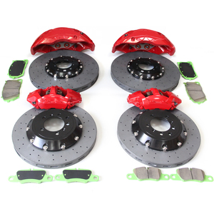 Kit de freinage de course en céramique carbone sur mesure Elite Performance Tech Set, 10 pistons avant, 4 pistons arrière pour Audi VW Skoda <span class=keywords><strong>Seat</strong></span> Opel - Product Image 1