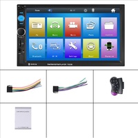 Lecteur MP5 double DIN 7 pouces pour voiture, modèle 7010B/7023B, Bluetooth, radio FM MP3, port USB, entrée caméra de recul