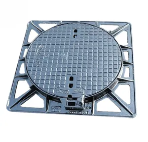 T01 bulat EN124 ductile besi cor D400 manhole cover