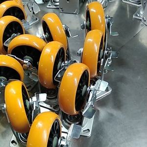 Hochwertige 100kg Tragfähigkeit PP Einrad Nylon rad Hochleistungs-PU TPR-Lenk rollen 3 4 5 6 <span class=keywords><strong>8</strong></span> Zoll - Product Image 3