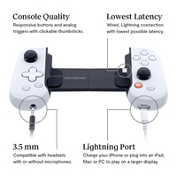 Manette Gamepad Mobile Backbone One pour iPhone 15, Xbox, PC et Android, Compatible MFI pour Streaming