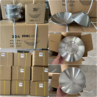 Nouvel Arrivage – Bol à Ramen Japonais en Acier Inoxydable 304 Poli, Écologique et Réutilisable, Double Paroi, Compatible Lave-Vaisselle, pour Pâtes