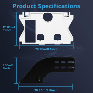 Plaque de chasse WC à double chasse Sigma Delta Duofix 115610001 pour réservoir encastré, fente d'arrivée 246x164mm, compatible Geberit - Product Image 3