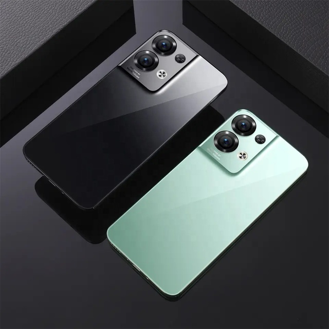 High Quality Custom Reno 8 Pro Smartphone 6.8 Inch Full Display Unlock Best Gaming Slim Rugged Android with Dual SIM Card
