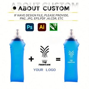 Botella de Agua Plegable de TPU Personalizada al por Mayor, Botella de Agua Flexible con Logotipo Personalizado, Botella Deportiva para Correr, Botella de Plástico Flexible - Product Image 2