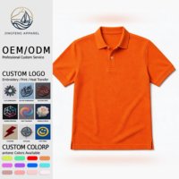Polo en piqué 100% coton à fibres extra-longues infroissable pour homme avec logo personnalisé, fini net et impeccable, source de gros