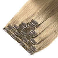 Extensions à clips en cheveux naturels bouclés européens de qualité supérieure, cheveux naturels Remy, cuticule intacte, extensions à clips en cheveux humains