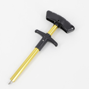 Oem T Type Hook Remover Gold Alloy Portable Fishing Tool For Lure And Sea Fishing Gear With Black Handle - Product Image 2